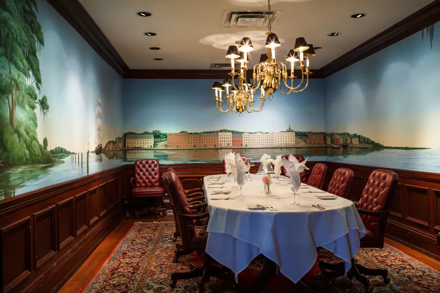 Meeting space in the Leopold Adler Boardroom at the Marshall House