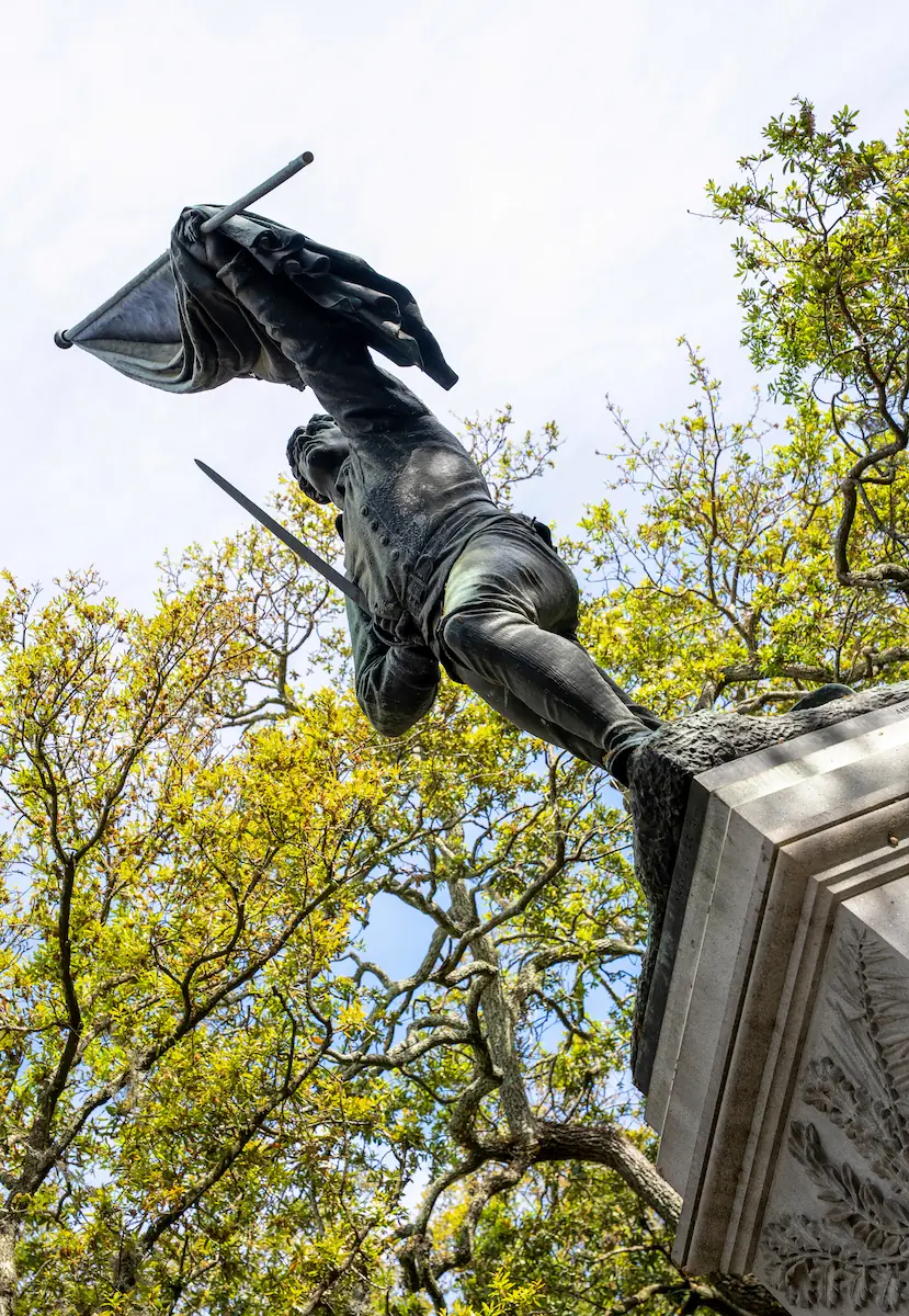 The jasper monument in Madison Square in Savannah