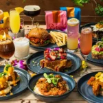 A menu spread from Collins Quarter