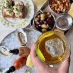 A cocktail and bites ate Joe & Vera's